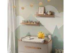 Prateleira de parede para quarto infantil caxemira/artesanal 70x20x20 malia