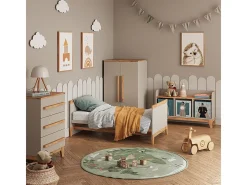 Prateleira de parede para quarto infantil caxemira/artesanal 70x20x20 malia