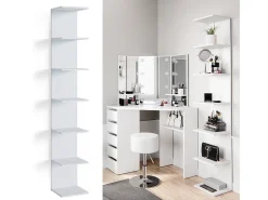 Prateleira de parede para o quarto das crianças branco 30x28x190 paolo