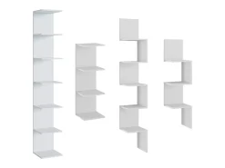 Prateleira de parede para o quarto das crianças branco 30x28x190 paolo