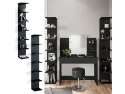 Prateleira de parede preto 30x28x190 paolo