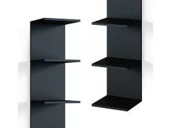 Prateleira de parede preto 30x28x190 paolo
