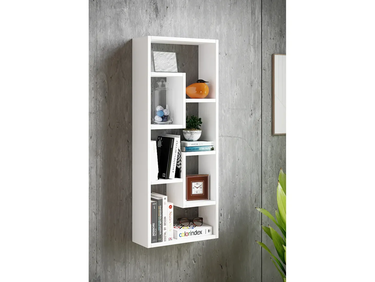 Prateleira de parede Vilota Branco A. 92 x L. 36 x P. 15 cm