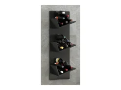 Prateleira de parede Vinosi Preto A. 106 x L. 33 x P. 26 cm