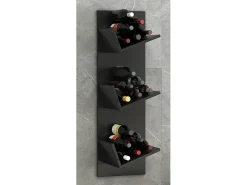 Prateleira de parede Vinosi Preto A. 106 x L. 33 x P. 26 cm