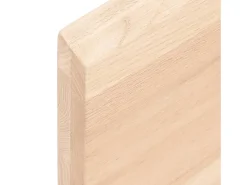 Prateleira de parede 60x30x(2-4) cm carvalho maciço não tratado