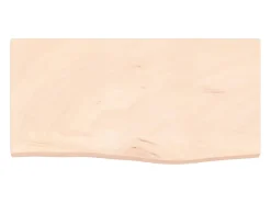 Prateleira de parede 60x30x(2-4) cm carvalho maciço não tratado