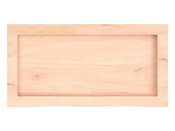 Prateleira de parede 60x30x(2-4) cm carvalho maciço não tratado