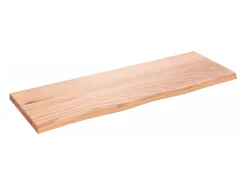 Prateleira de parede 80x30x2 cm carvalho tratado castanho-claro