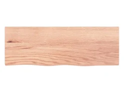 Prateleira de parede 80x30x2 cm carvalho tratado castanho-claro