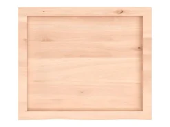 Prateleira de parede 60x50x(2-6) cm carvalho maciço não tratado