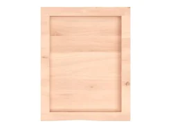Prateleira de parede 40x50x(2-6) cm carvalho maciço não tratado