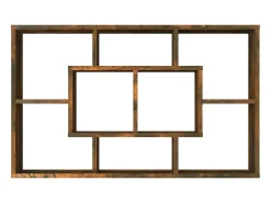 Prateleira de parede 85x16x52,5 cm derivados madeira cor fumado