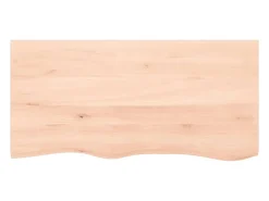 Prateleira de parede 100x50x(2-6)cm carvalho maciço não tratado