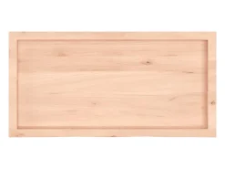 Prateleira de parede 100x50x(2-6)cm carvalho maciço não tratado