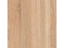 Prateleira de sala de estar Klum com 10 compartimentos em carvalho canadense, 145x145x29 cm
