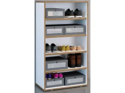 Prateleira de sapatos Salia Branco A. 110 x L. 60 x P. 33 cm
