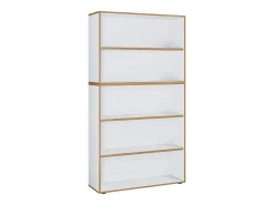 Prateleira e estante de escritório Salia Branco L. 100 x A. 183 x P. 33 cm