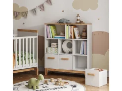 Prateleira infantil branco/artesanal 98.4x32.6x113.4 malia
