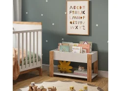 Prateleira infantil branco/artesanal 80x37x46 malia