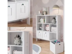 Prateleira infantil branco 103.6x32.6x113.4 ajaton