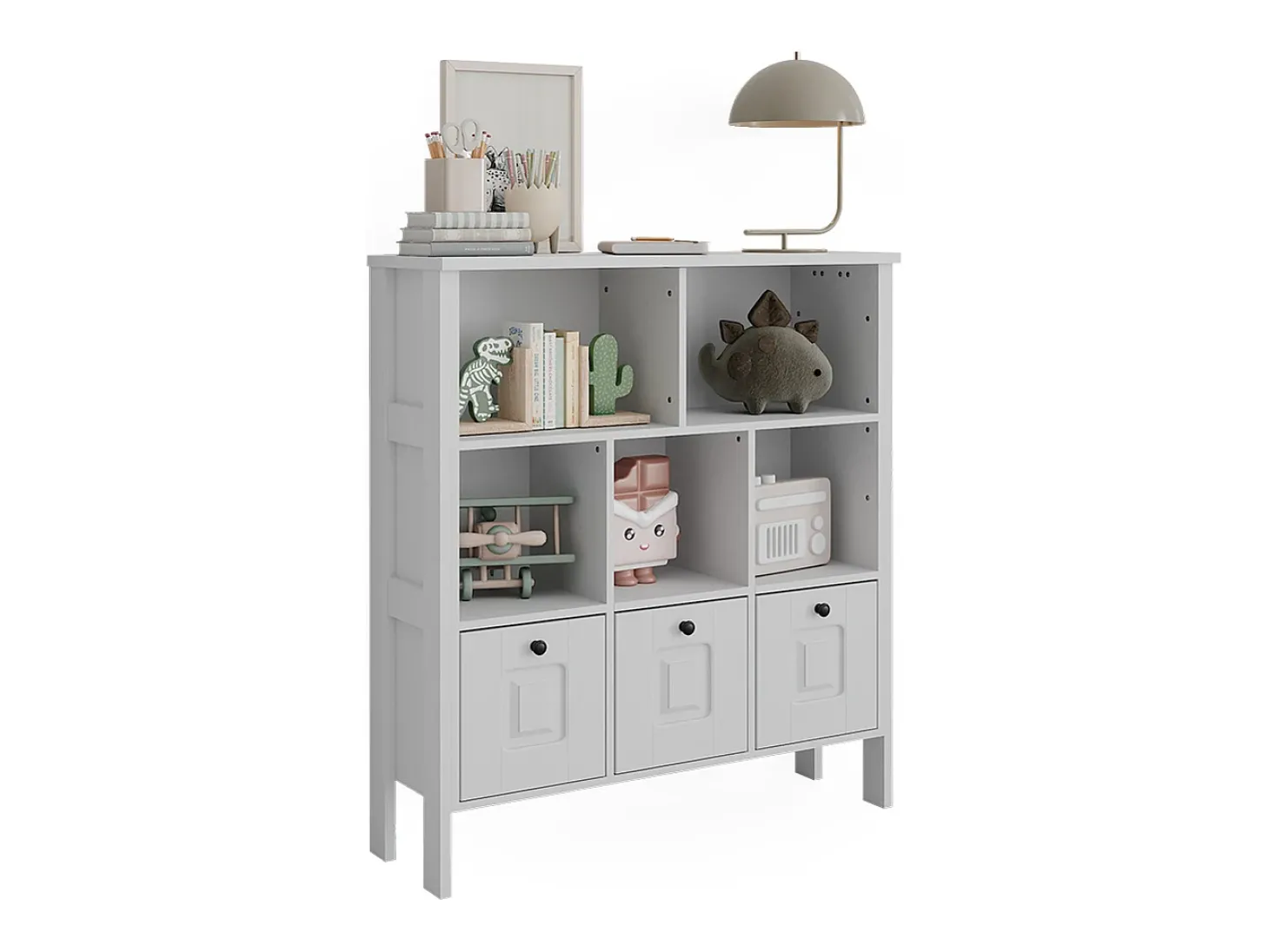 Prateleira infantil branco 103.6x32.6x113.4 ajaton