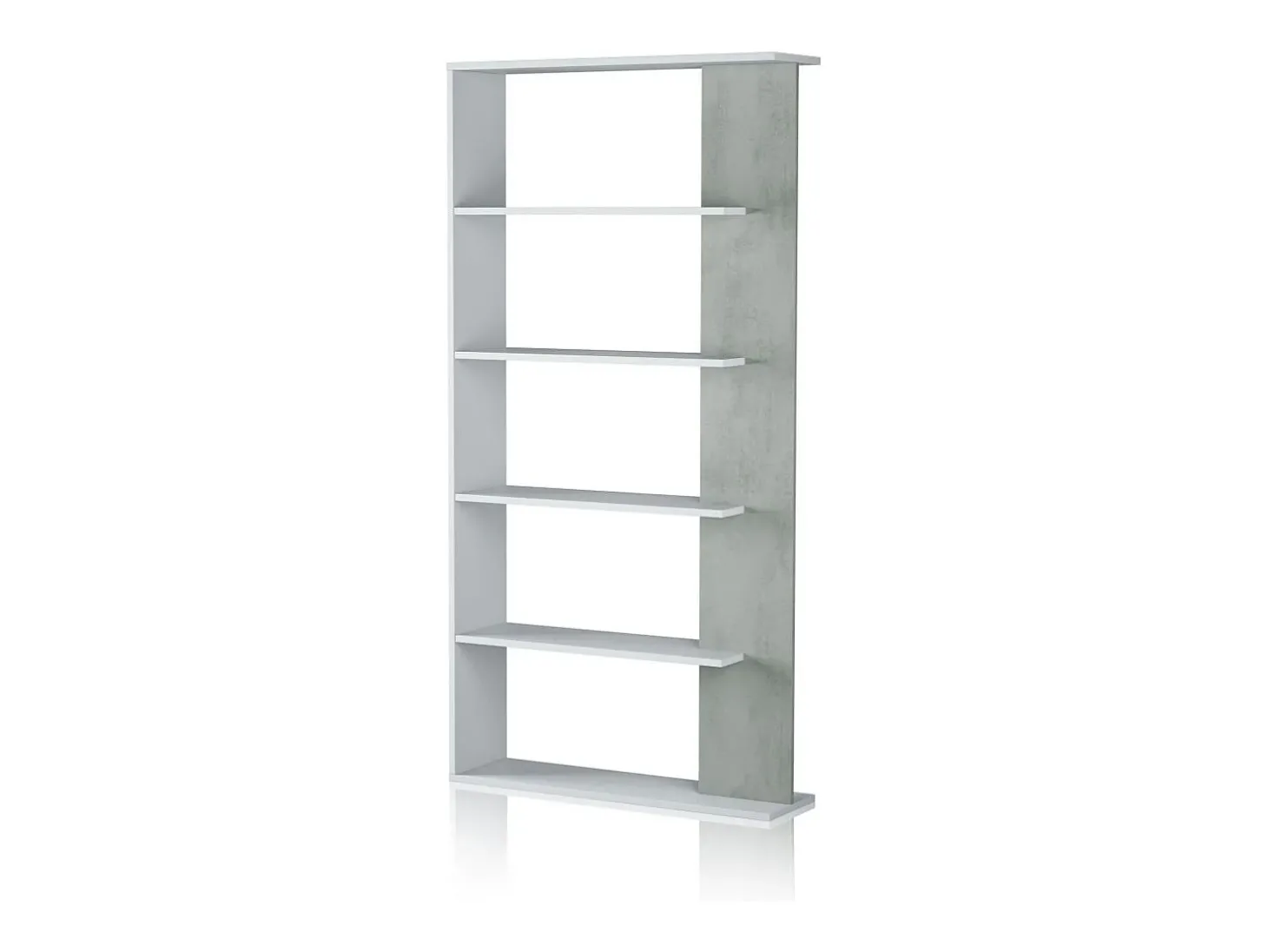 Prateleira Opal Blanco Artik (Blanco Mate) - Gris Cemento