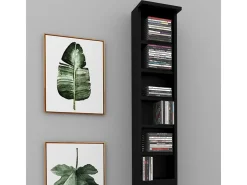 Prateleira para CD preto 21x20x183.6