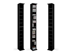 Prateleira para CD preto 21x20x183.6