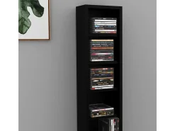 Prateleira para CD preto 21x20x91.8