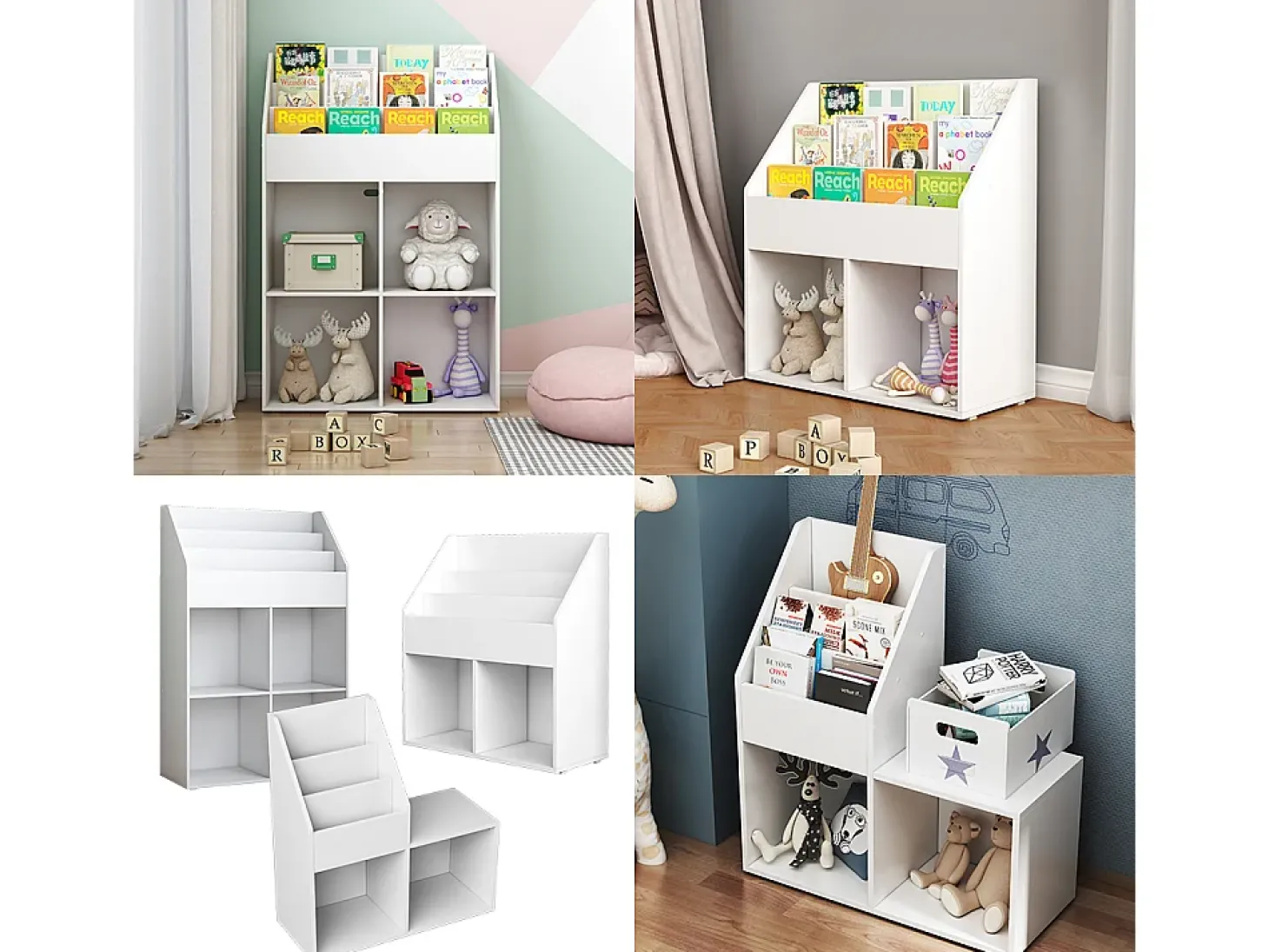 Prateleira para crianças branco 72x30.5x79 conny