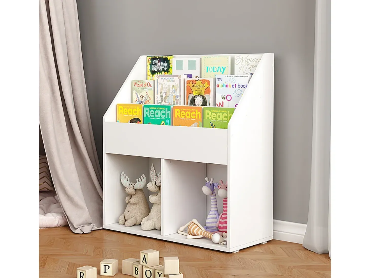 Prateleira para crianças branco 72x30.5x79 conny