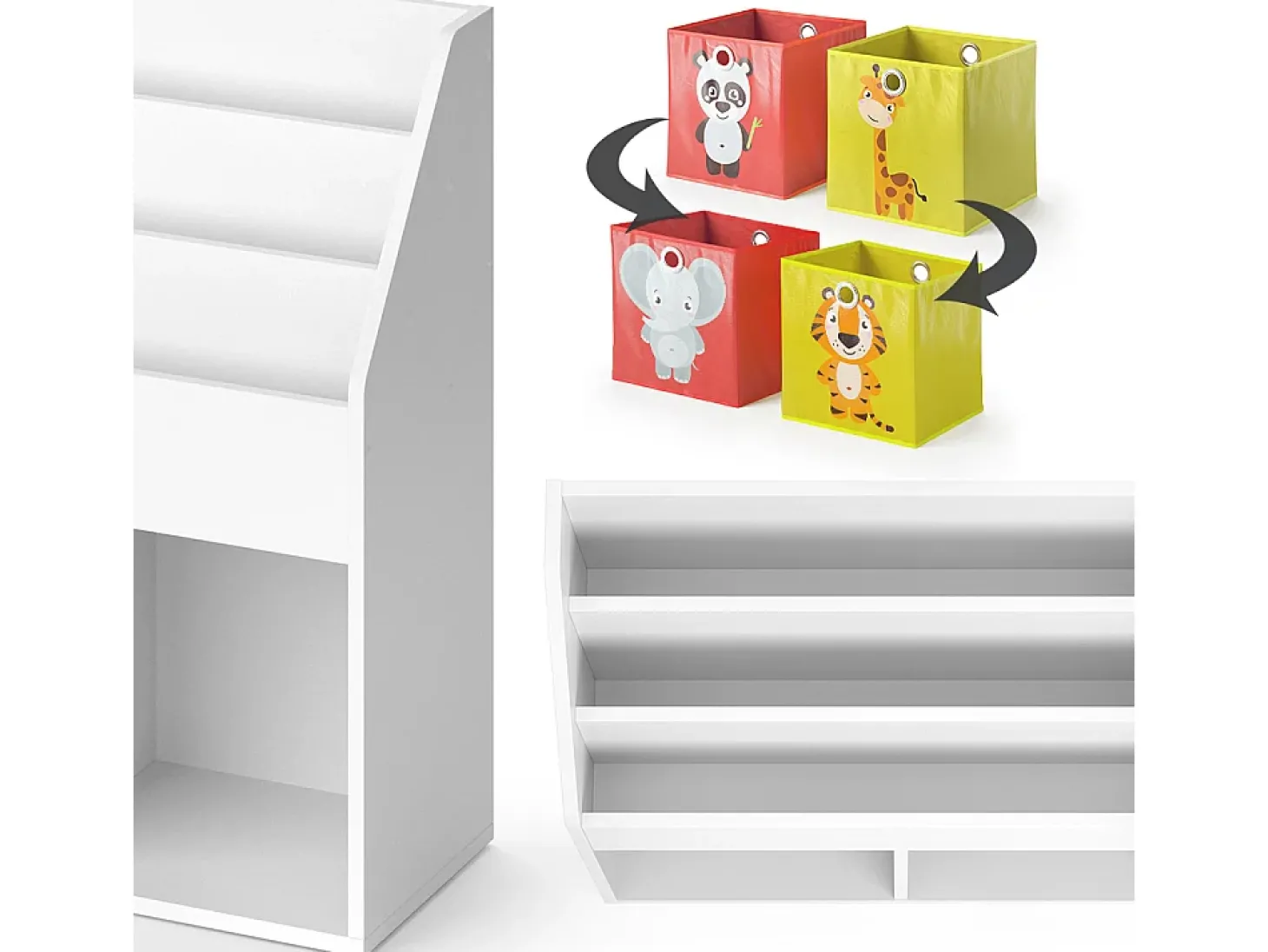 Prateleira para crianças branco 72x30.7x79 luigi