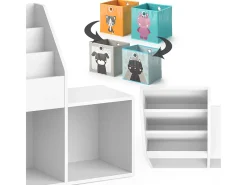 Prateleira para crianças branco 30.9x72x79 luigi