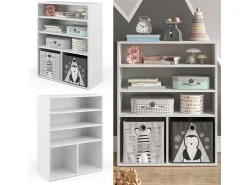 Prateleira para crianças branco 72x30.6x90.2 luigi