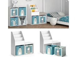 Prateleira para crianças branco 30.9x72x79 luigi