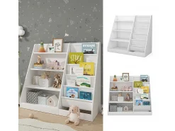 Prateleira para crianças branco 90x40x80.5 conny