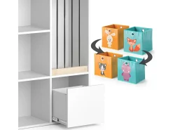 Prateleira para crianças branco 29.2x72x107.8 luigi