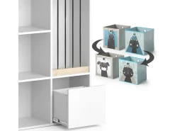 Prateleira para crianças branco 29.2x72x107.8 luigi