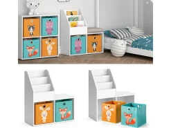 Prateleira para crianças branco 72x30.9x79 luigi
