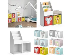 Prateleira para crianças branco 30.9x72x79 luigi