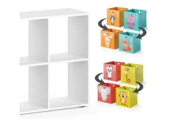 Prateleira para crianças branco 143x29x72 scutum