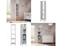 Prateleira para crianças branco 35.2x30.6x159.5 ajaton