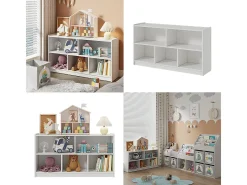 Prateleira para crianças branco 112x30x60.5 conny