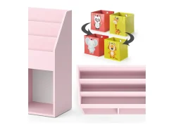 Prateleira para crianças rosa 72x30.7x79 luigi