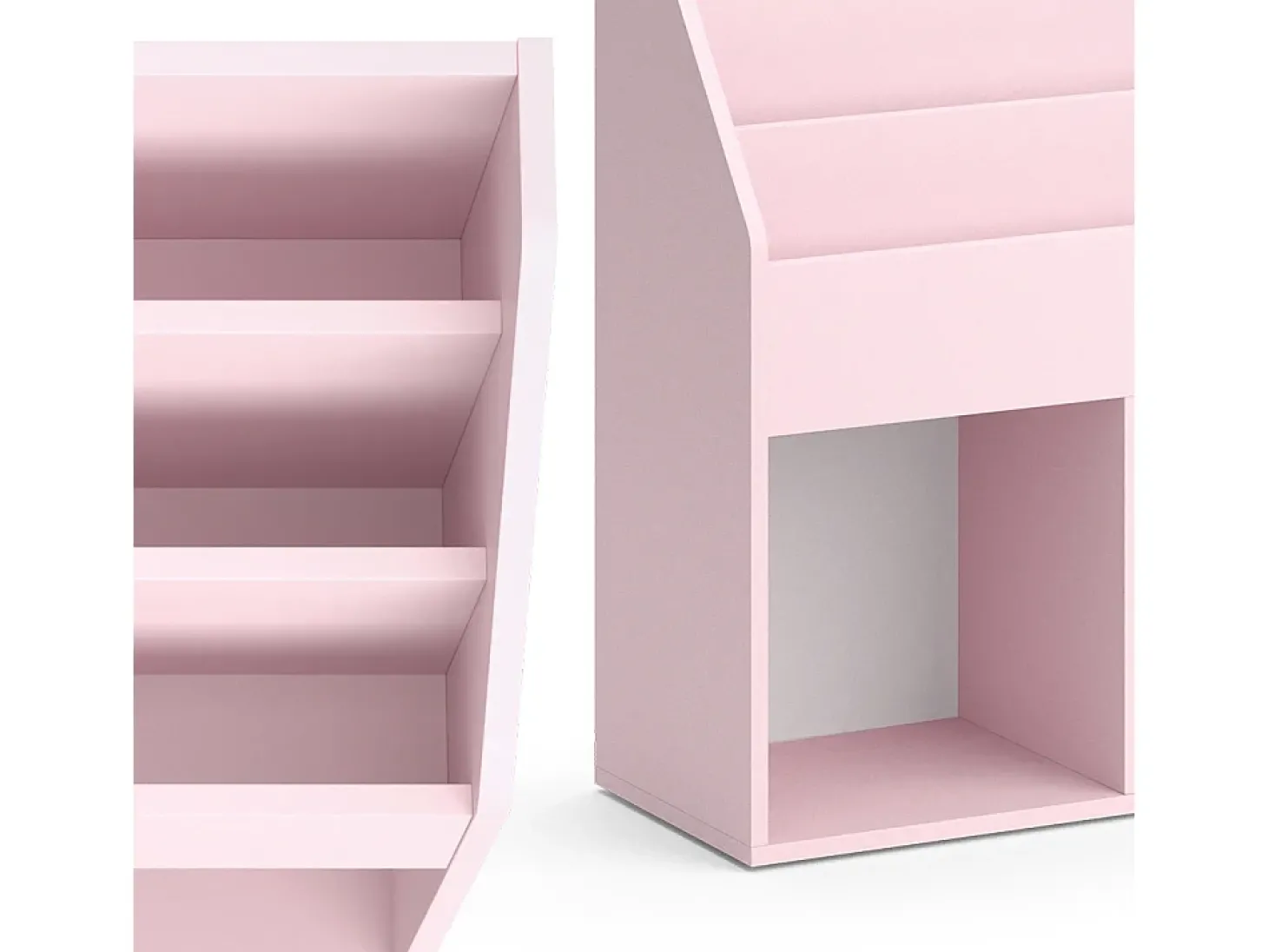 Prateleira para crianças rosa 72x30.7x79 luigi