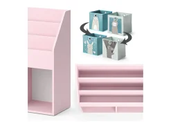Prateleira para crianças rosa 72x30.7x79 luigi