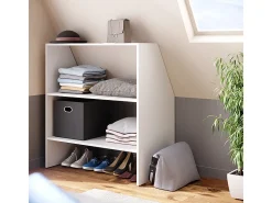 Prateleira para tectos inclinados branco 90x50x100