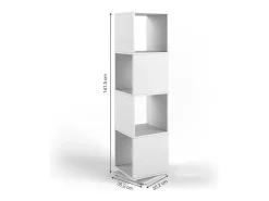 Prateleira rotativa branco 35.2x35.2x144.2
