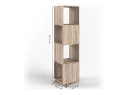 Prateleira rotativa sonoma 35.2x35.2x144.2